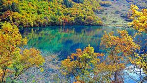 Preview wallpaper crystalline turquoise lake, jiuzhaigou national park, china