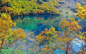 Preview wallpaper crystalline turquoise lake, jiuzhaigou national park, china