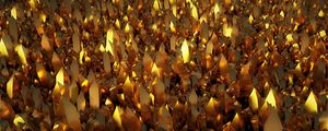 Preview wallpaper crystals, 3d, golden