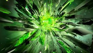 Preview wallpaper crystals, debris, explosion, light