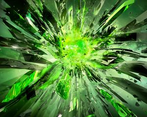 Preview wallpaper crystals, debris, explosion, light