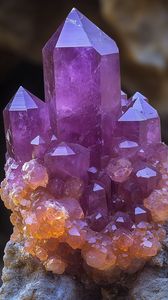 Preview wallpaper crystals, edges, amethyst, purple