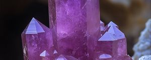 Preview wallpaper crystals, edges, amethyst, purple