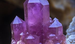 Preview wallpaper crystals, edges, amethyst, purple