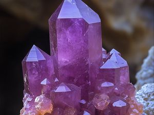 Preview wallpaper crystals, edges, amethyst, purple