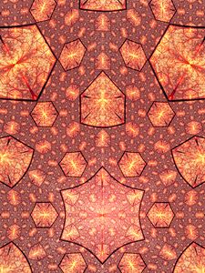 Preview wallpaper crystals, fractal, glow, shapes, abstract