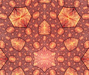 Preview wallpaper crystals, fractal, glow, shapes, abstract