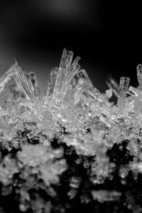 Preview wallpaper crystals, ice, macro, bw