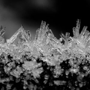 Preview wallpaper crystals, ice, macro, bw