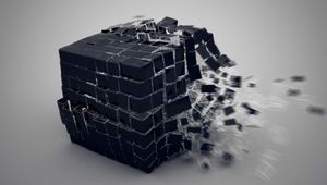 Preview wallpaper cube, burst, forming