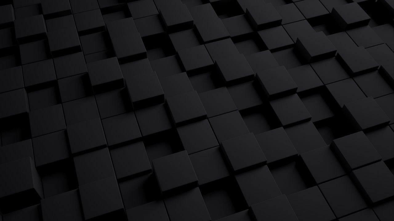 Wallpaper cube, dark, texture, shape