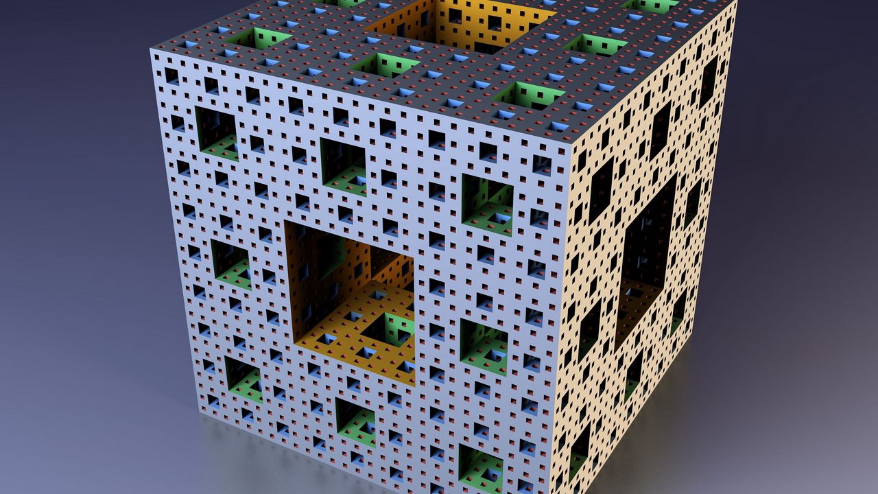 Wallpaper cube, fractal, mandelbrot