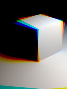Preview wallpaper cube, light, shadow, bright