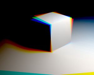 Preview wallpaper cube, light, shadow, bright