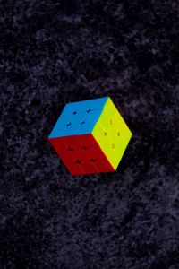 Preview wallpaper cube, multi-colored, levitation