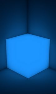 Preview wallpaper cube, neon, shape, backlight