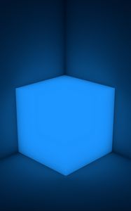 Preview wallpaper cube, neon, shape, backlight