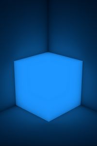 Preview wallpaper cube, neon, shape, backlight