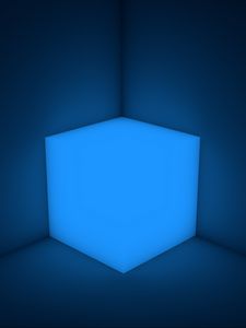 Preview wallpaper cube, neon, shape, backlight
