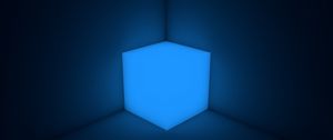 Preview wallpaper cube, neon, shape, backlight