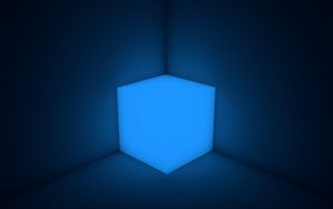 Preview wallpaper cube, neon, shape, backlight