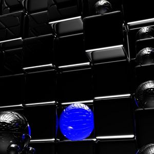 Preview wallpaper cube, sphere, shape, surface, space