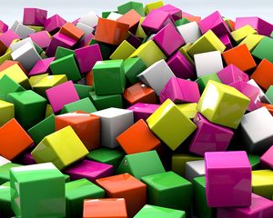 Preview wallpaper cubes, 3d, art