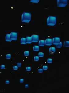 Preview wallpaper cubes, blue, shapes
