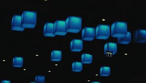 Preview wallpaper cubes, blue, shapes