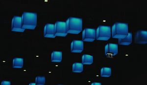 Preview wallpaper cubes, blue, shapes