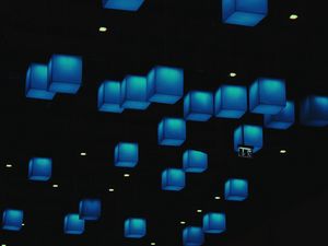 Preview wallpaper cubes, blue, shapes