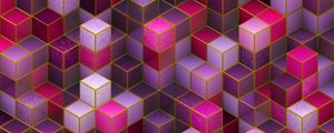 Preview wallpaper cubes, colorful, pink, purple, shapes