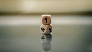 Preview wallpaper cubes, devils bones, reflection