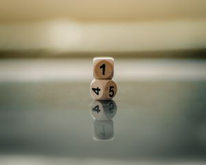 Preview wallpaper cubes, devils bones, reflection