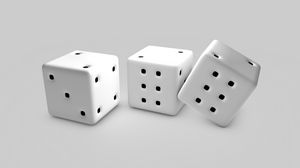 Preview wallpaper cubes, dice, game, white, black, points