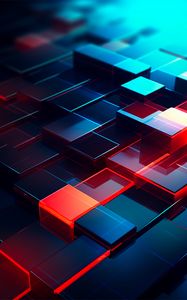 Preview wallpaper cubes, edges, dark, lines, abstraction