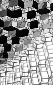 Preview wallpaper cubes, edges, light, bw