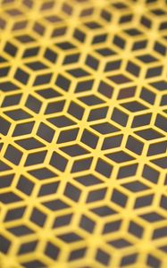 Preview wallpaper cubes, edges, yellow, abstraction