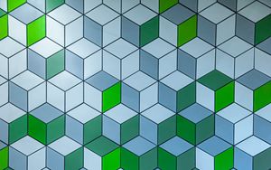Preview wallpaper cubes, facets, pattern, texture, art