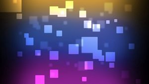 Preview wallpaper cubes, flying, colorful, many