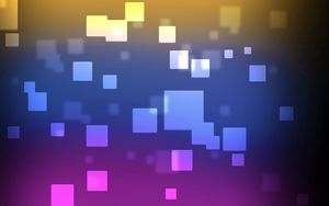 Preview wallpaper cubes, flying, colorful, many