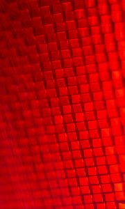 Preview wallpaper cubes, red, futuristic, structure, bright, saturated