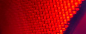 Preview wallpaper cubes, red, futuristic, structure, bright, saturated