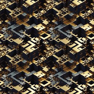 Preview wallpaper cubes, relief, metal, abstraction