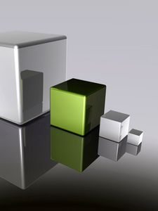 Preview wallpaper cubes, shape, size, color, surface