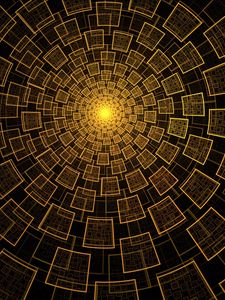 Preview wallpaper cubes, shapes, rotation, golden