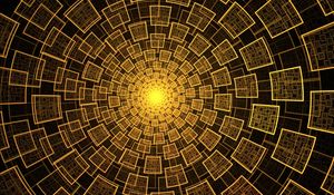Preview wallpaper cubes, shapes, rotation, golden