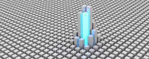 Preview wallpaper cubes, shapes, space, glow, building