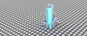 Preview wallpaper cubes, shapes, space, glow, building
