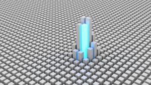 Preview wallpaper cubes, shapes, space, glow, building
